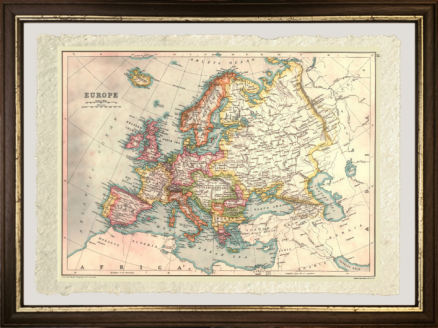 Map of Europe - 1902