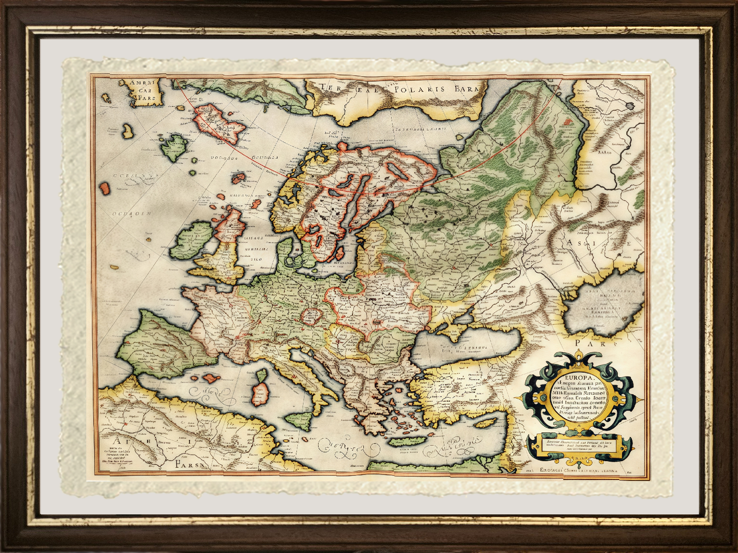 Map of Europe - Gerardus Mercator