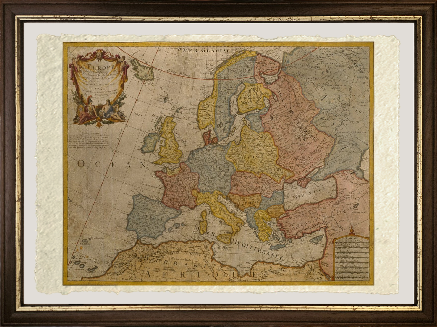 Map of Europe, 1700 - Guillaume Delisle