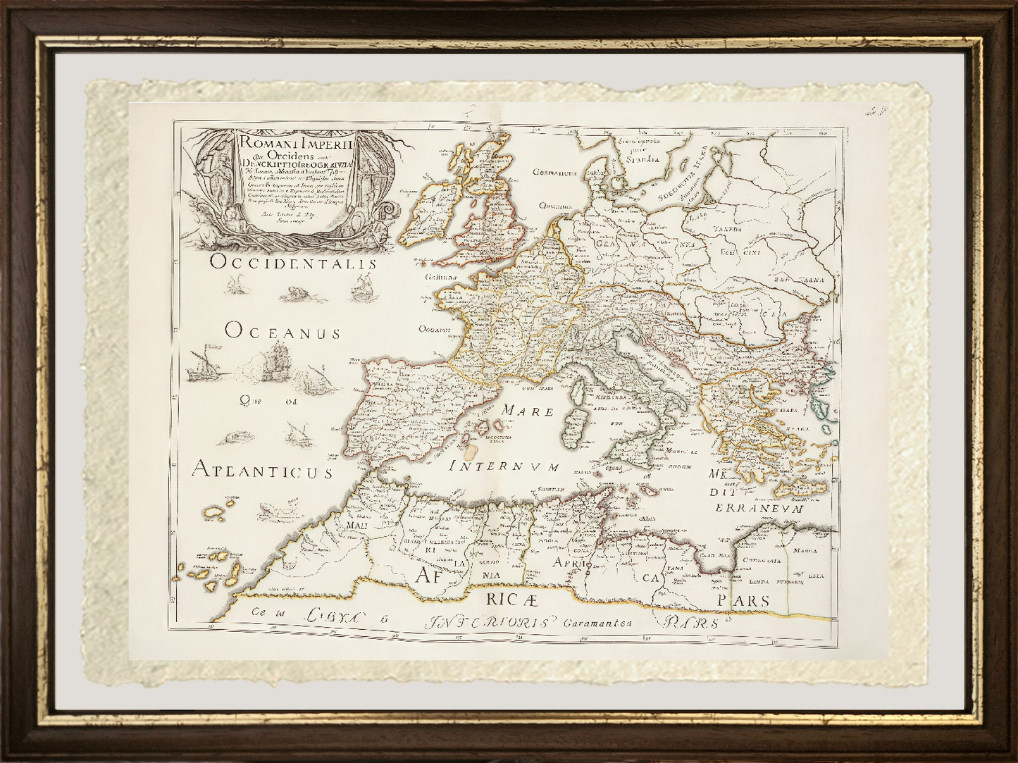 Map of the Roman Empire, 1675-76 - Nicolas Sanson D'Abbeville