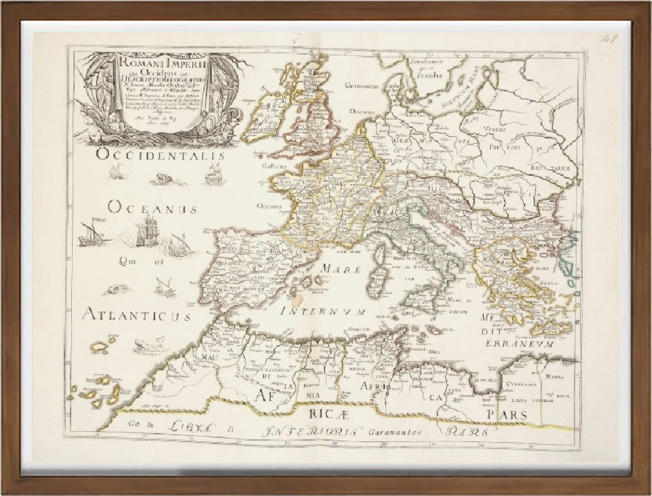 Roman Empire maximum expansion of Vallardi and Kiepert 