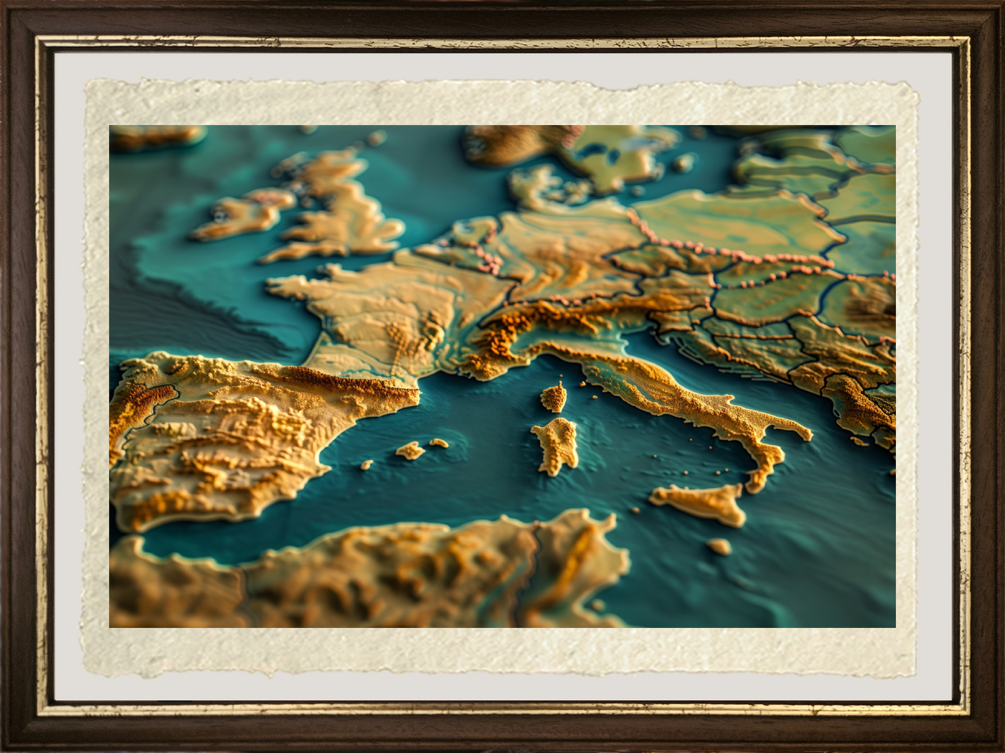 Relief map of the Western Roman Empire 