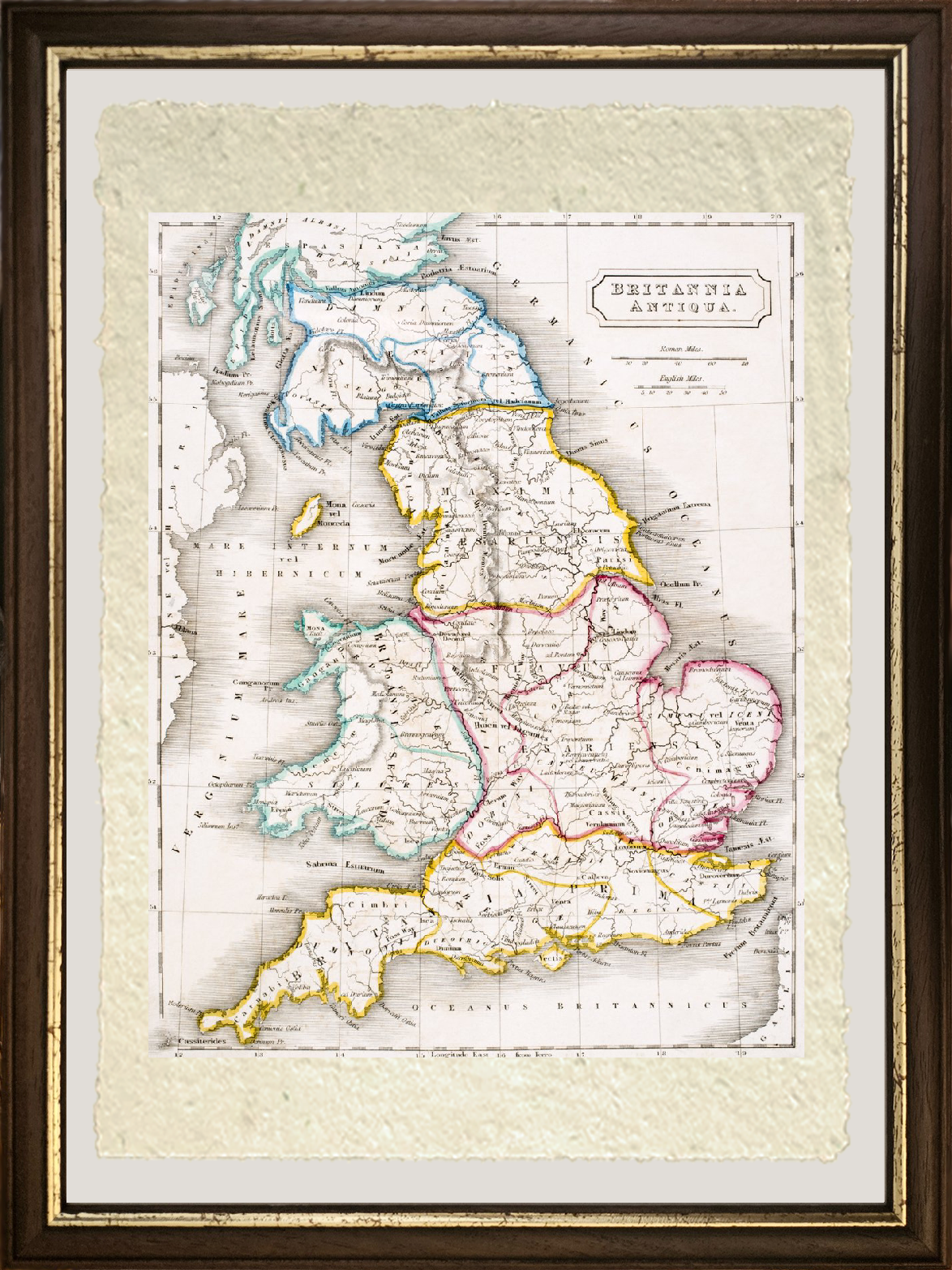 Mappa Britannia Antiqua, c.1829