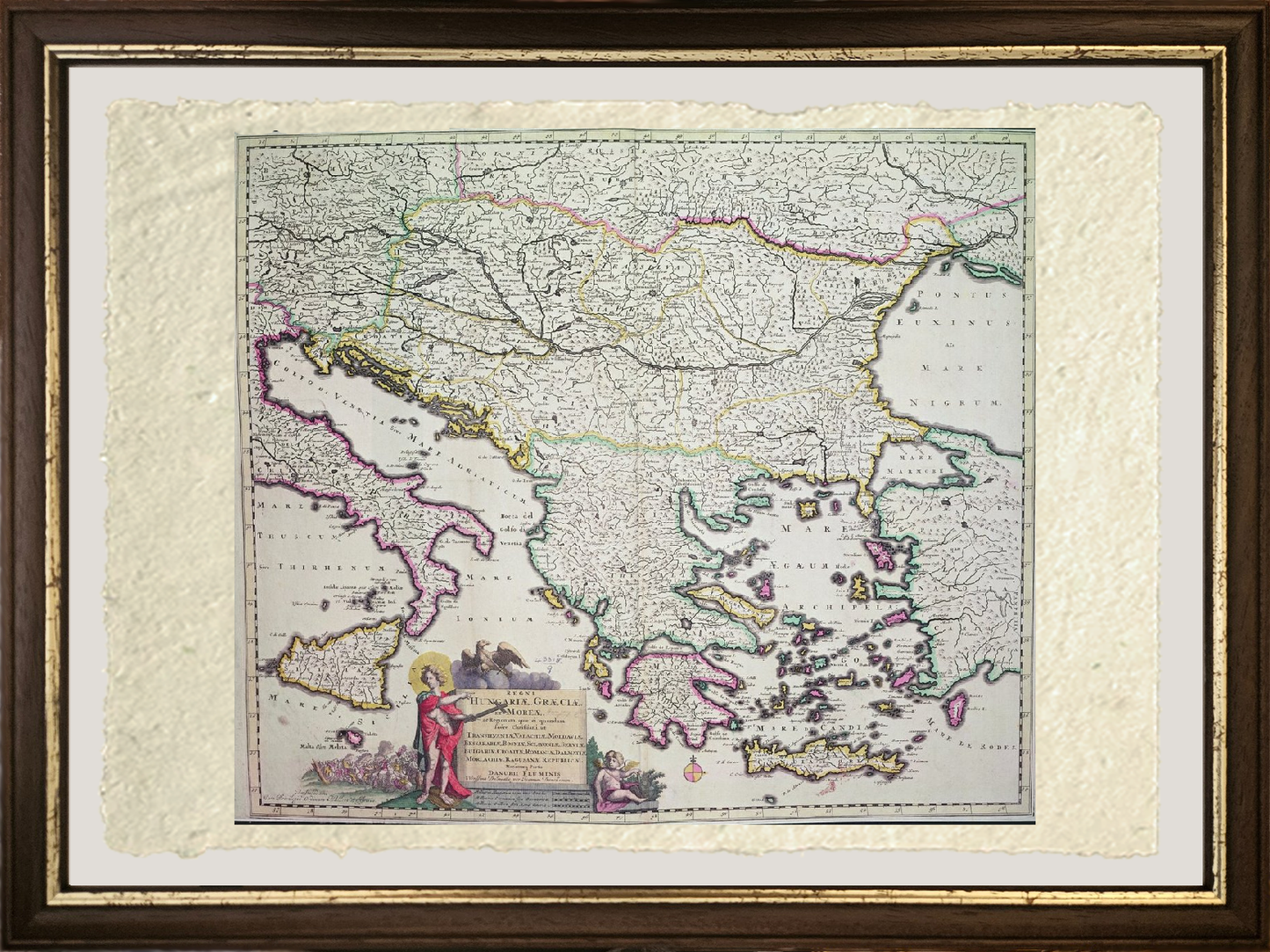 Mappa Grecia, Ungheria e paesi circostanti