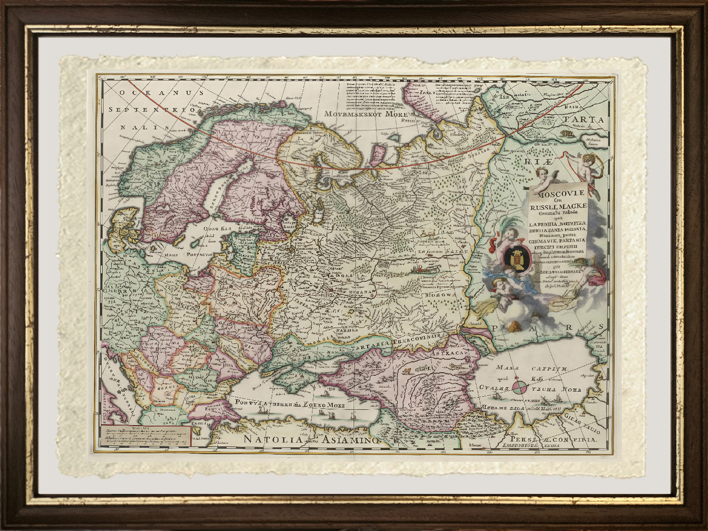 Map of Russia, second half of the 17th century - Nicolaes Visscher