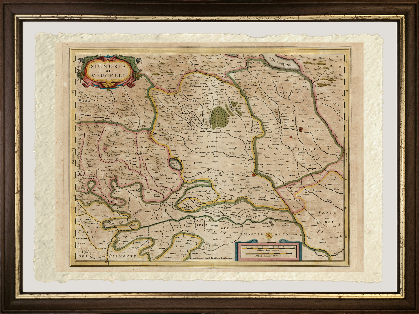 Map of the Signoria of Vercelli by Jan Jansson