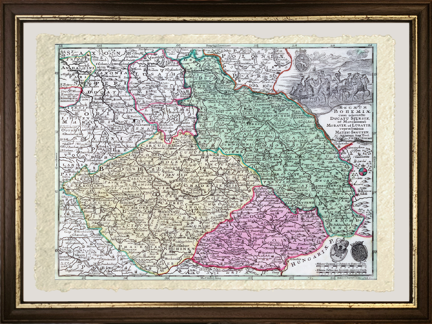 Map of Silesia - Georg Matthäus Seutter