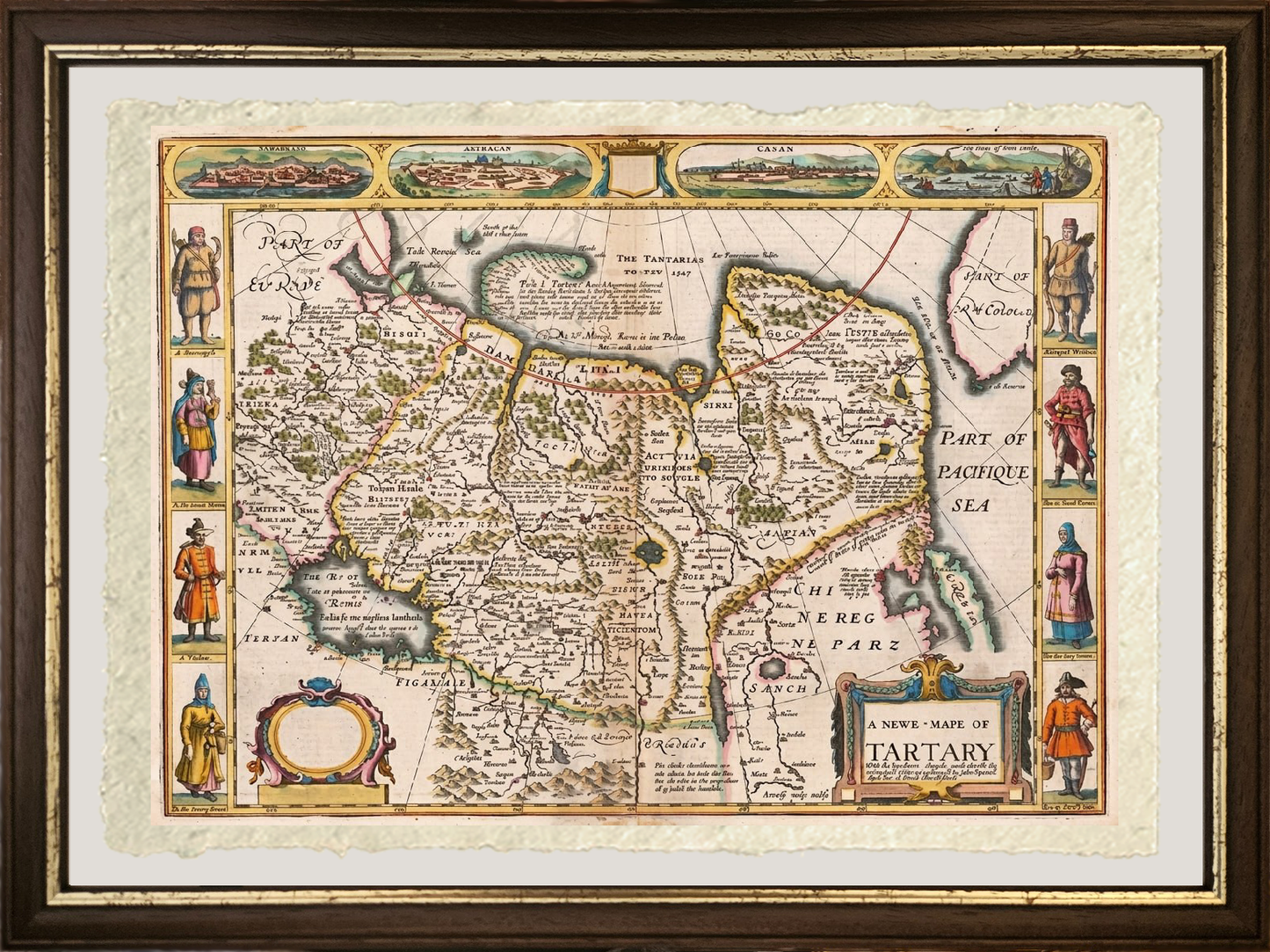 1626 John Speed Map of Tartary