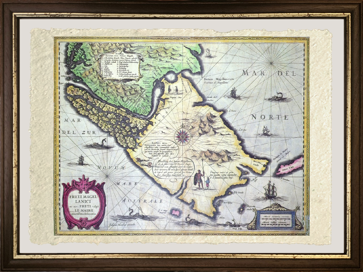 Map of the Strait of Magellan