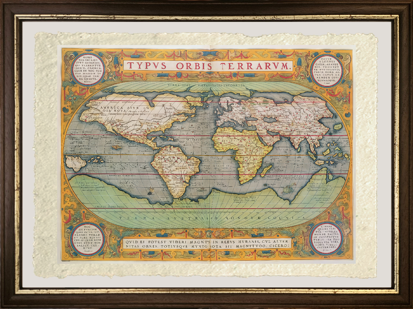 Map of the World, 1570 - by Abraham Ortelius