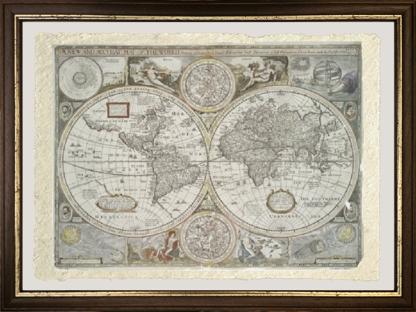 Map of the World, 1676 - John Speed
