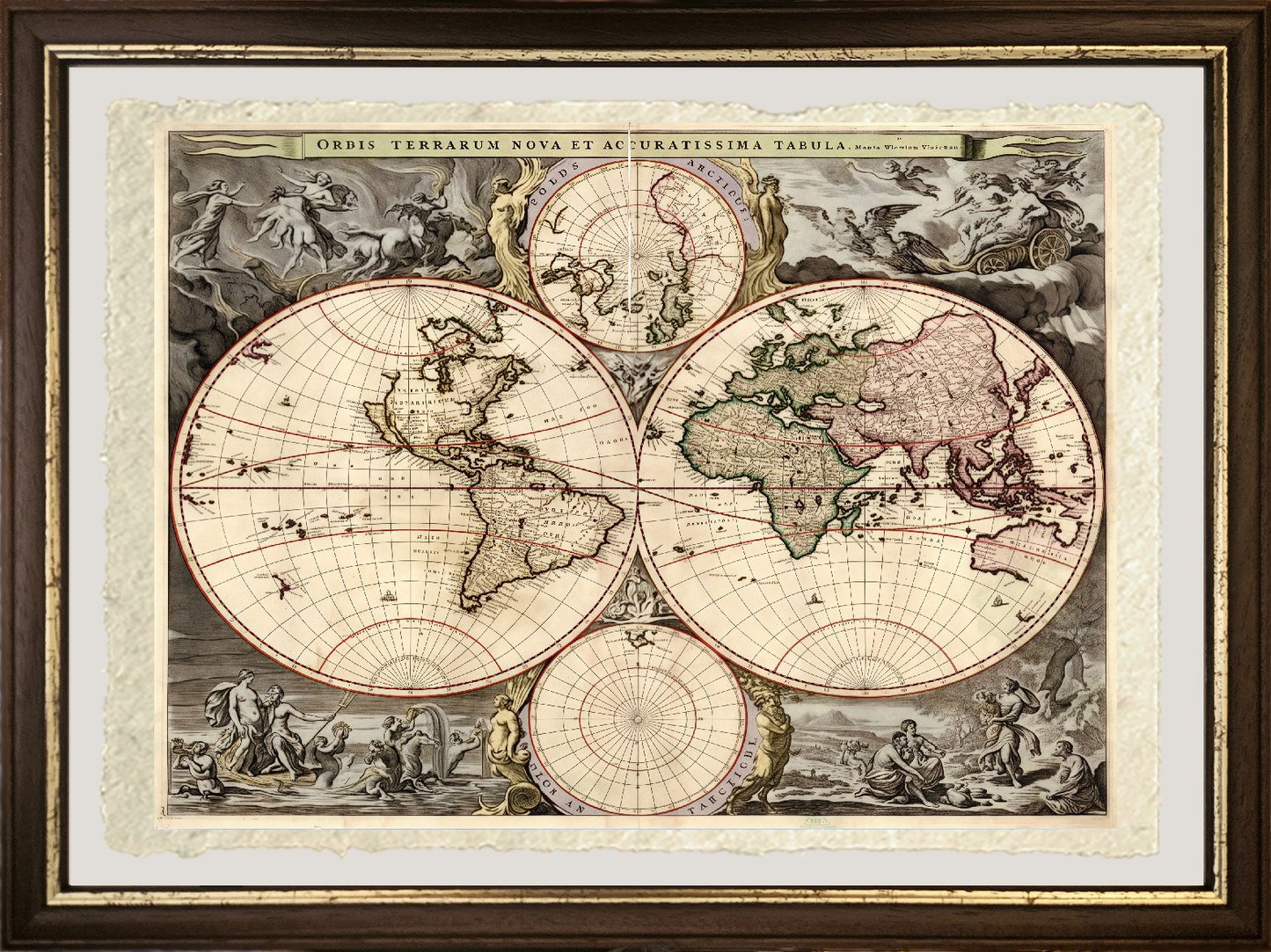 Mappa del mondo, 1690 - Nicolaes Visscher