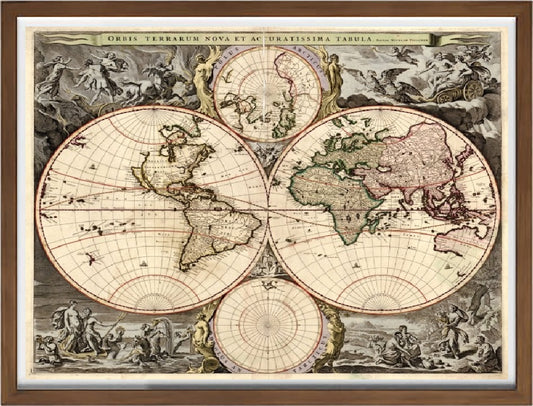 Mappa del mondo, 1690 - Nicolaes Visscher