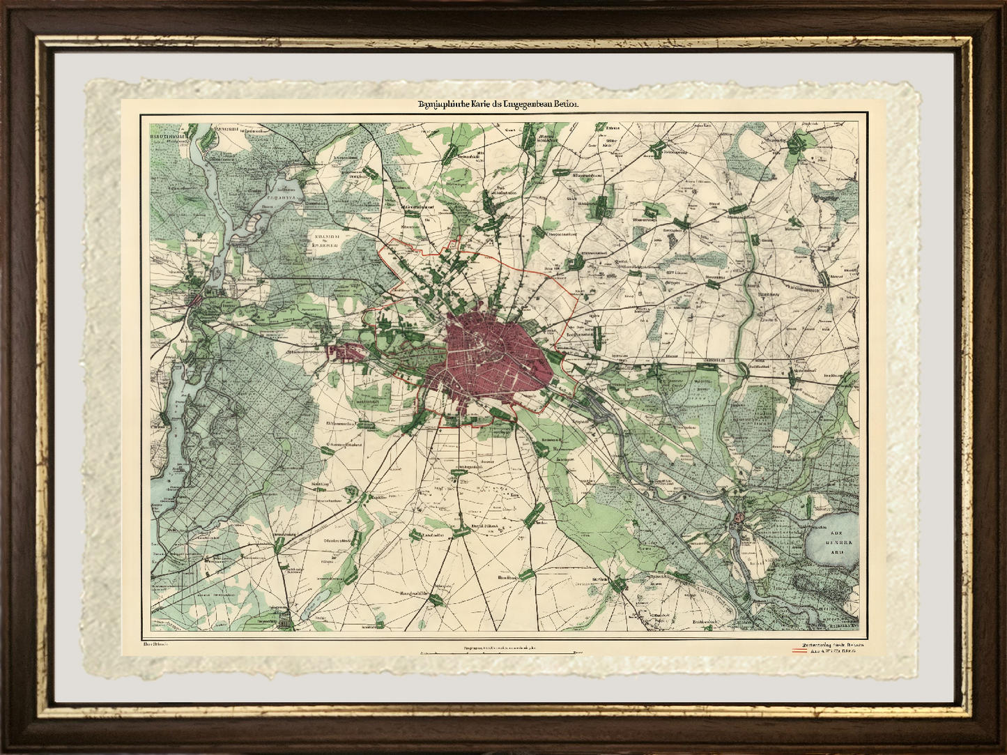 Map of Berlin, 1871 - Leopold Kraatz
