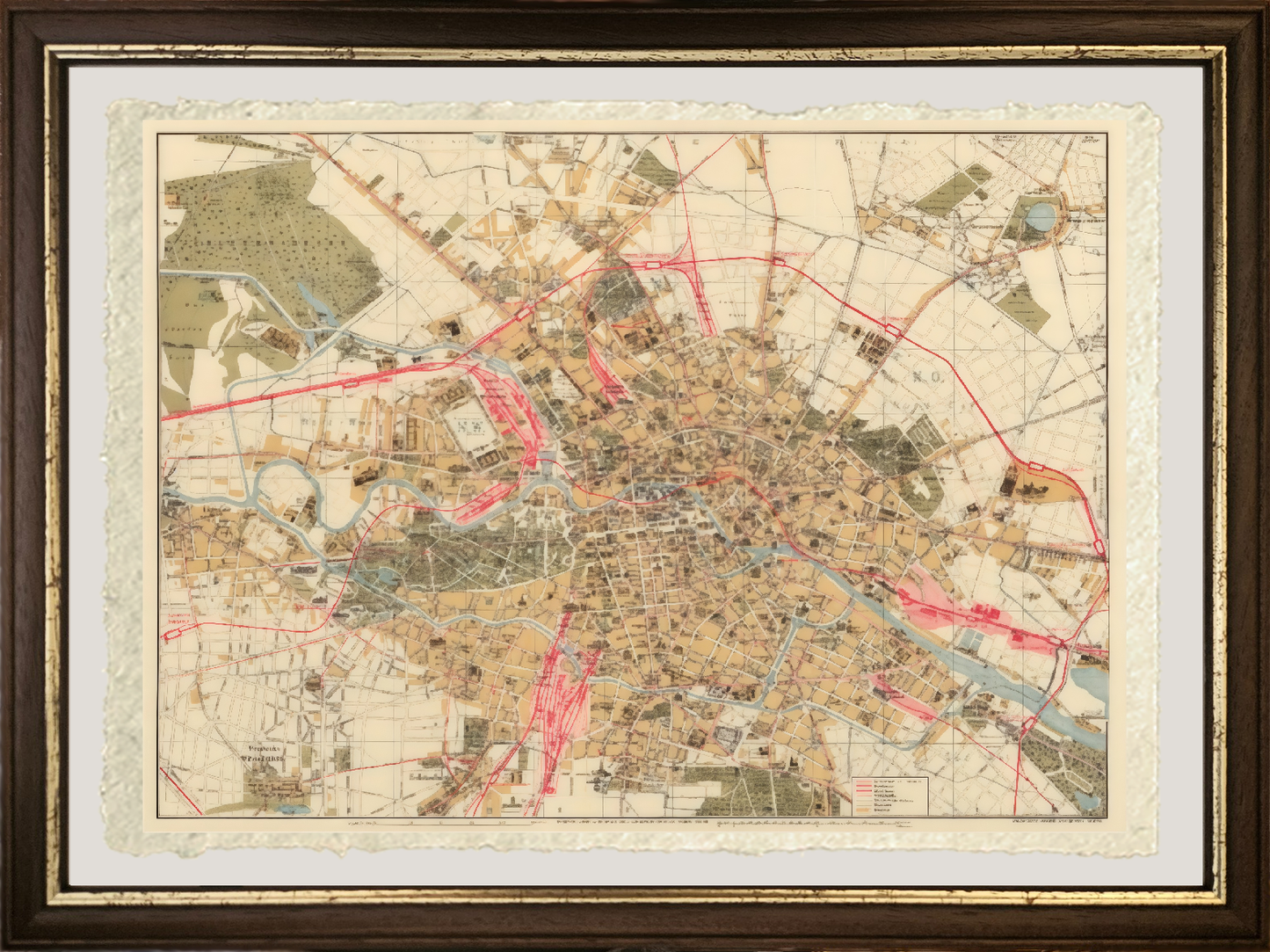 Map of Berlin, 1890 - Jul. Straube