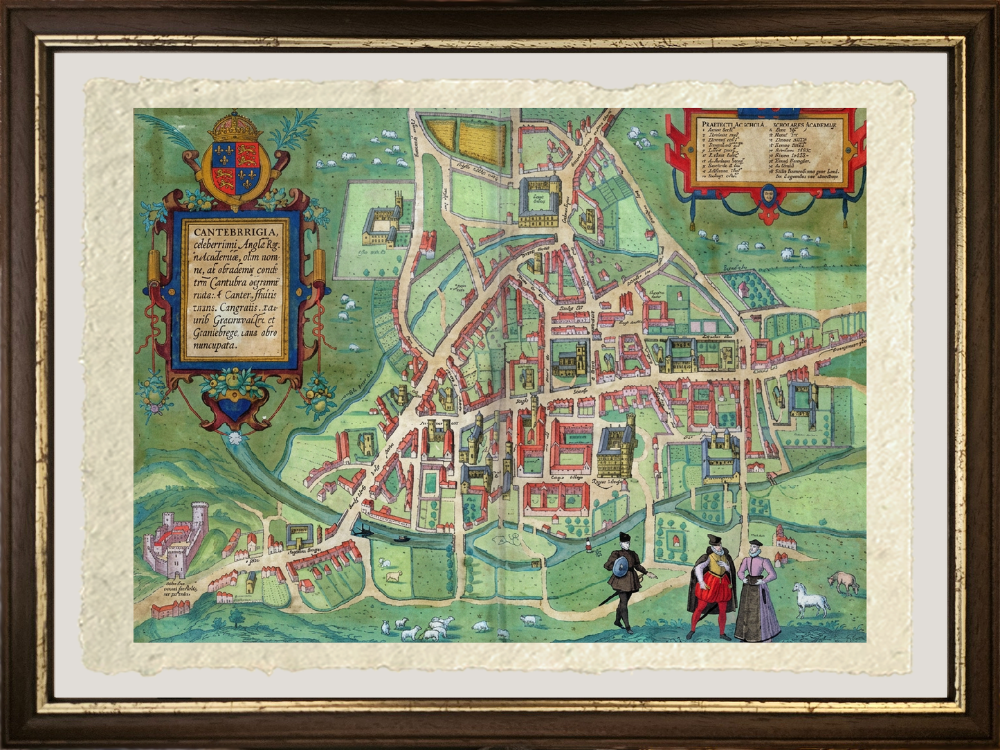 Map of Cambridge, 1572 - Joris Hoefnagel