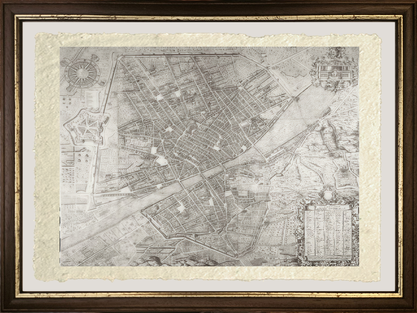 Map of Florence, 1584 - Stefano Bonsignori