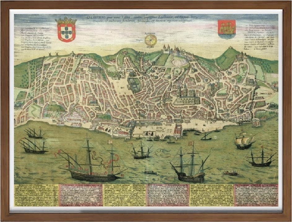 Mappa di Lisbona, 1572 - Joris Hoefnagel