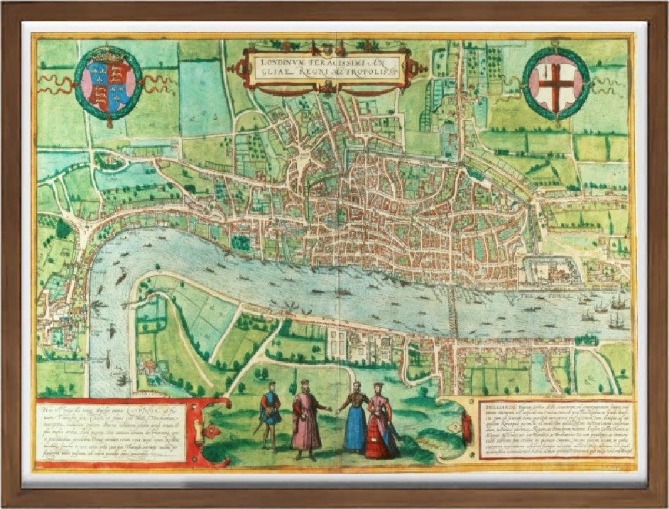 Mappa di Londra, 1572 - Joris Hoefnagel