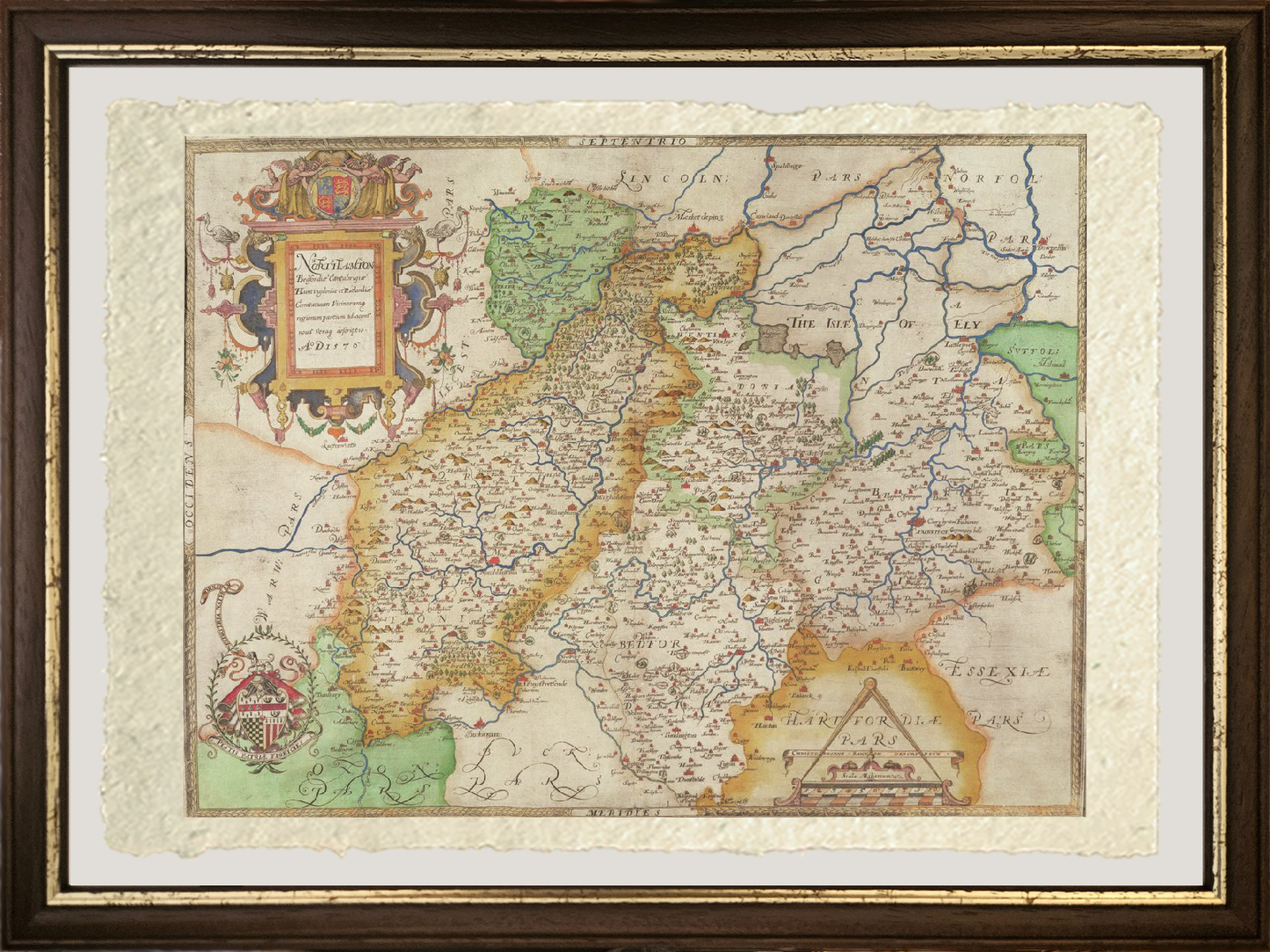 Mappa di Northampton e contee adiacenti