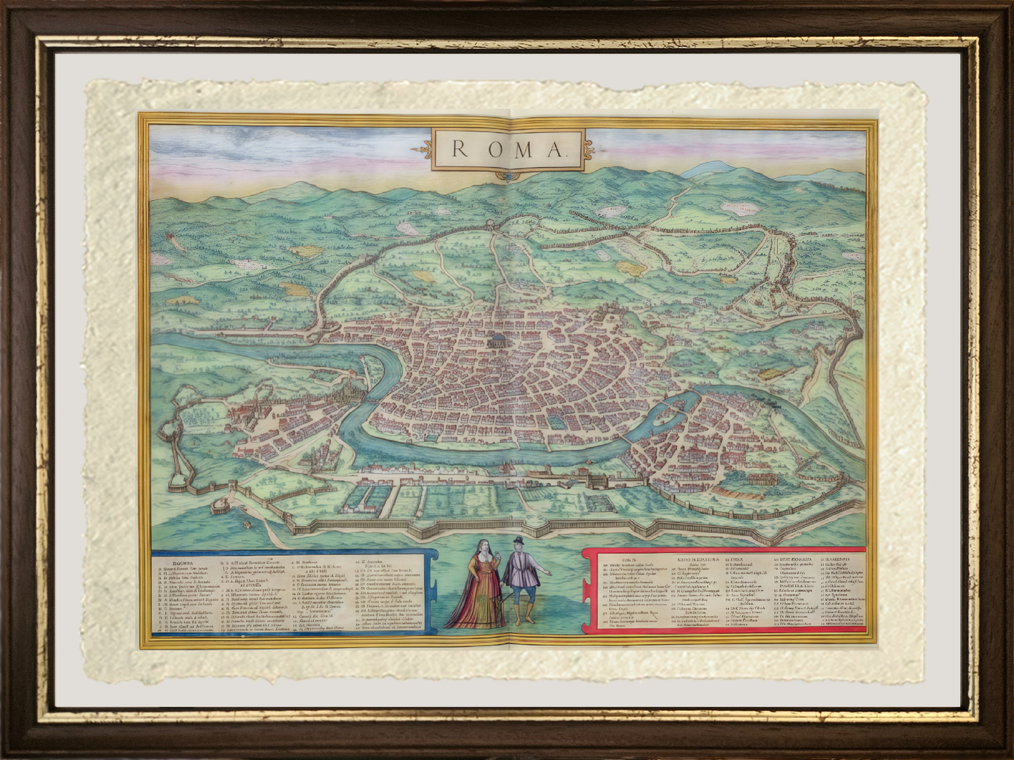 Map of Rome 1572 - Joris Hoefnagel