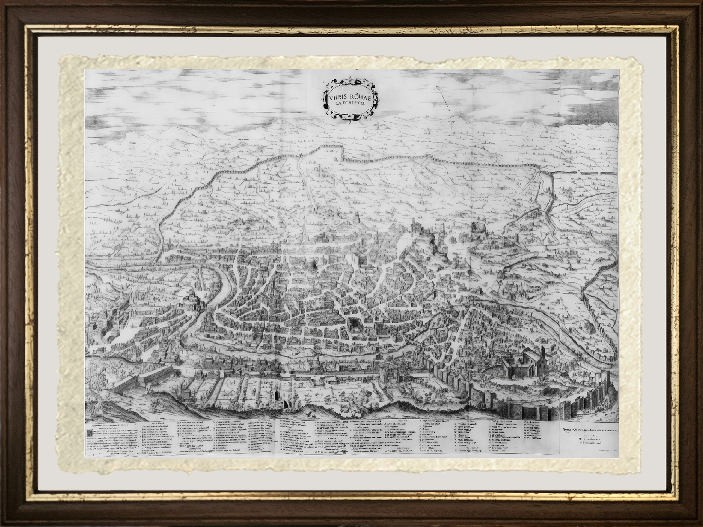 Map of Rome, 1562 - Antonio Lafreri
