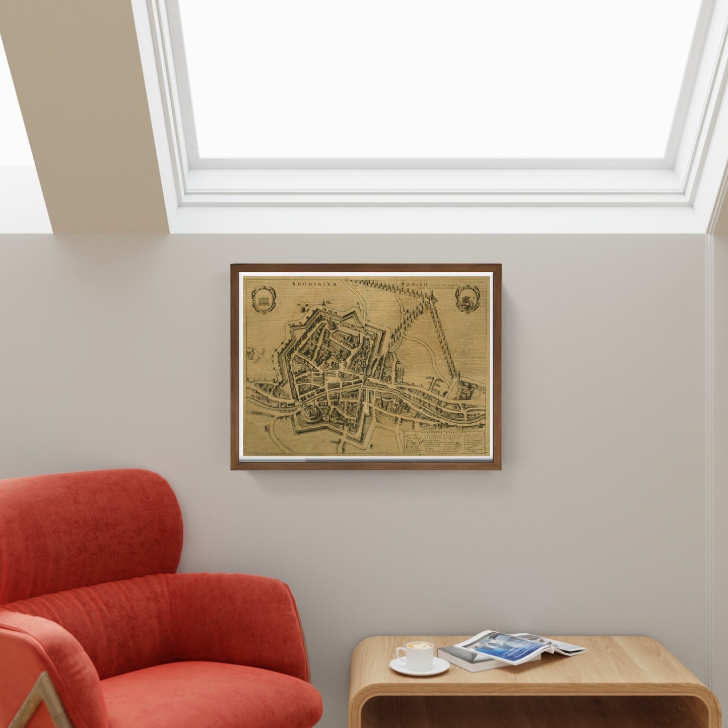 Mappa di Rovigo, 1704 di Pierre Mortier