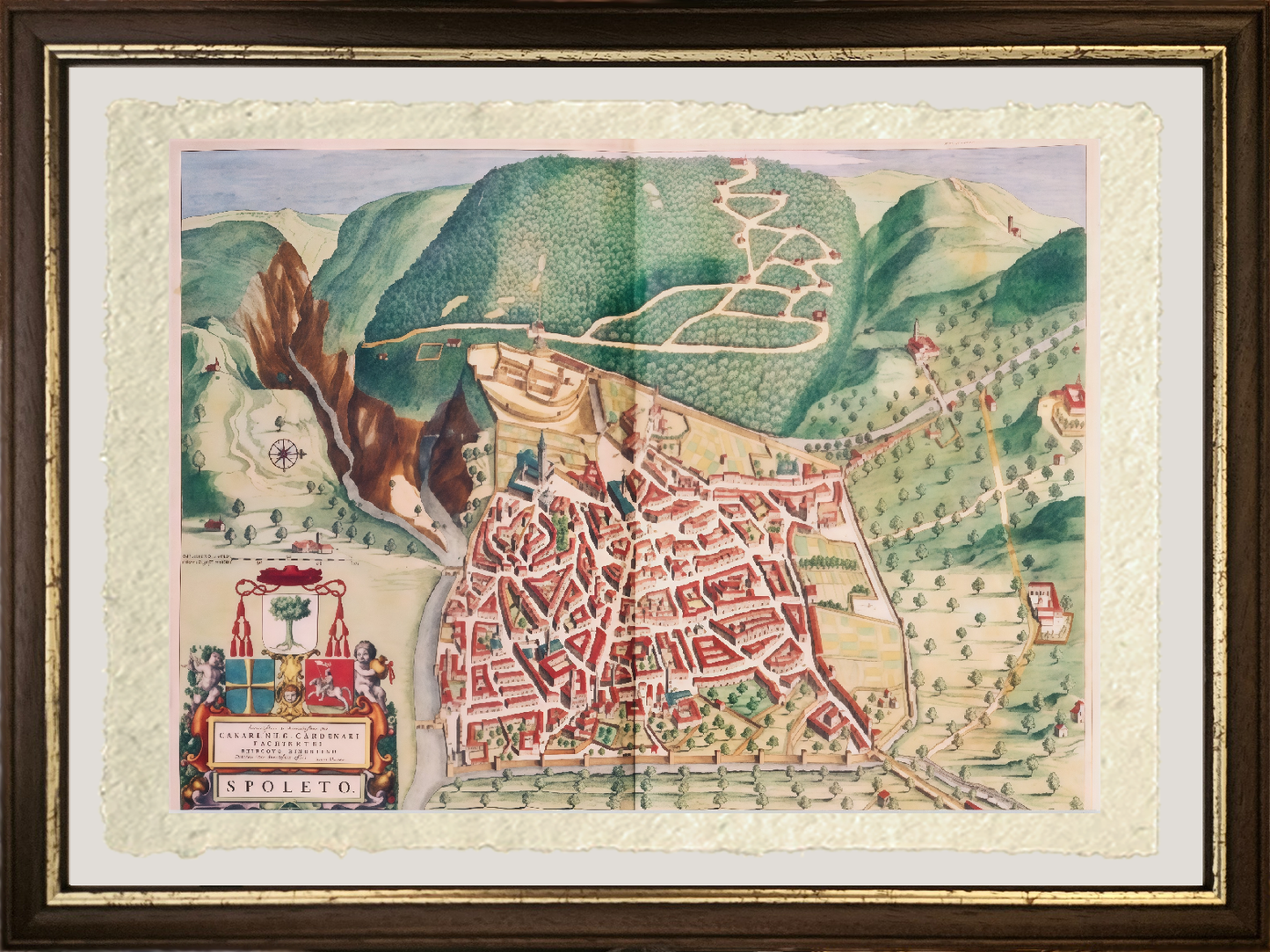 Map of Spoleto - Joan Blaeu