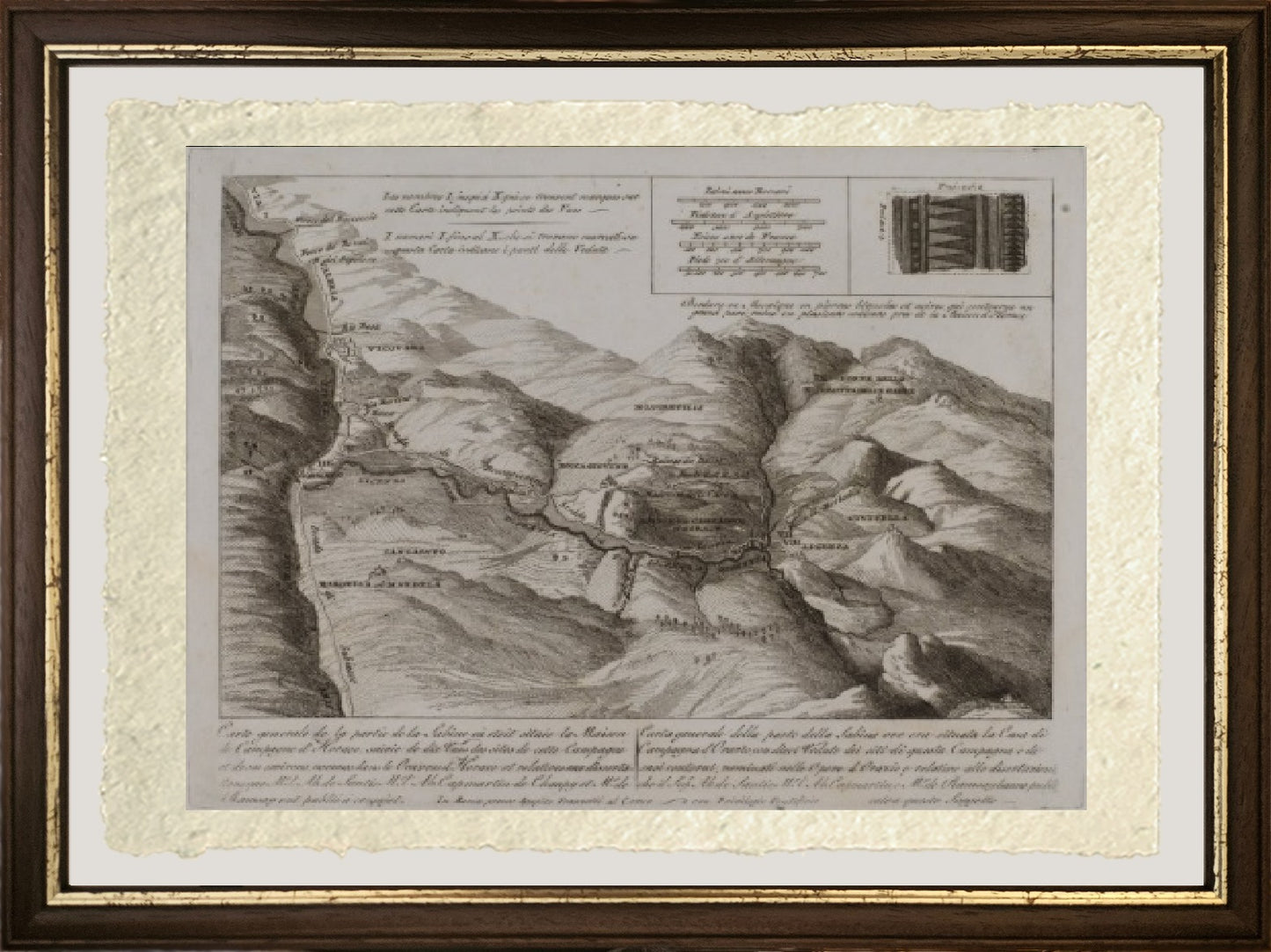 Mappa generale della Sabina - Jakob-Philipp Hackert