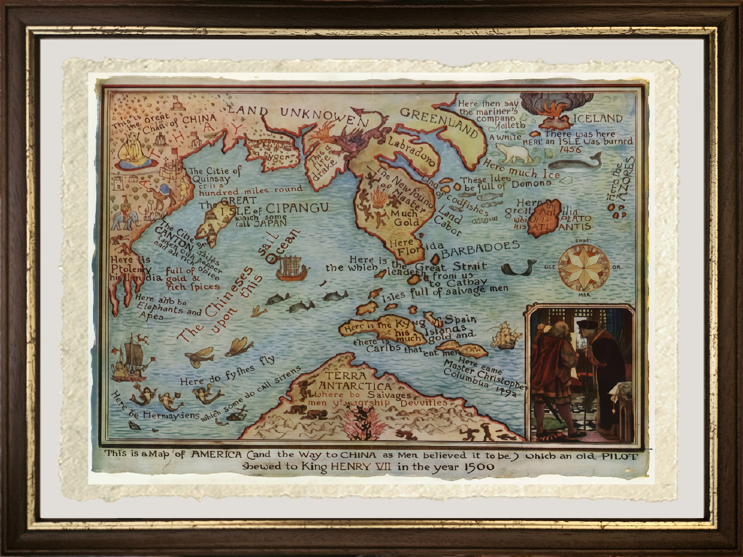 Imaginary map of America, 1500 - Henry Justice Ford