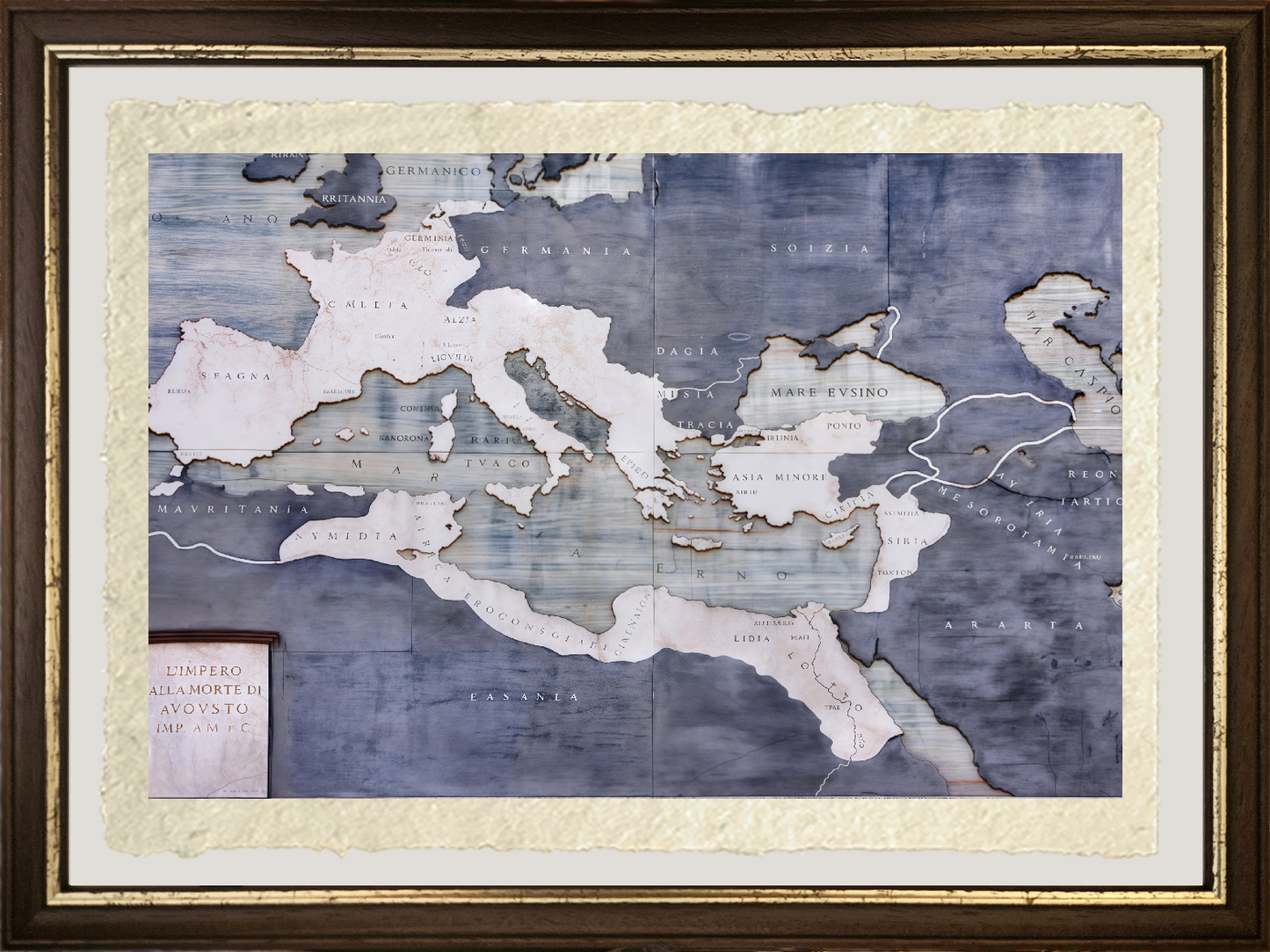 Mappa impero romano alla morte di Augusto