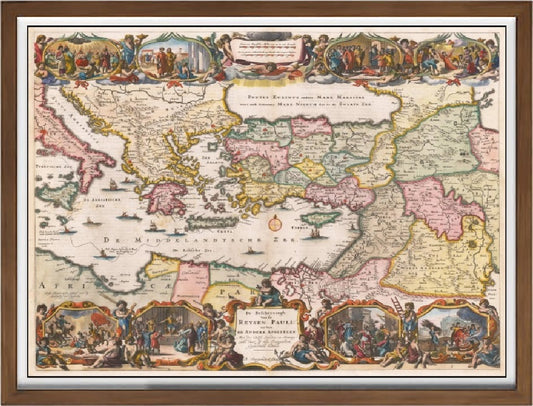 Roman Empire maximum expansion of Vallardi and Kiepert 