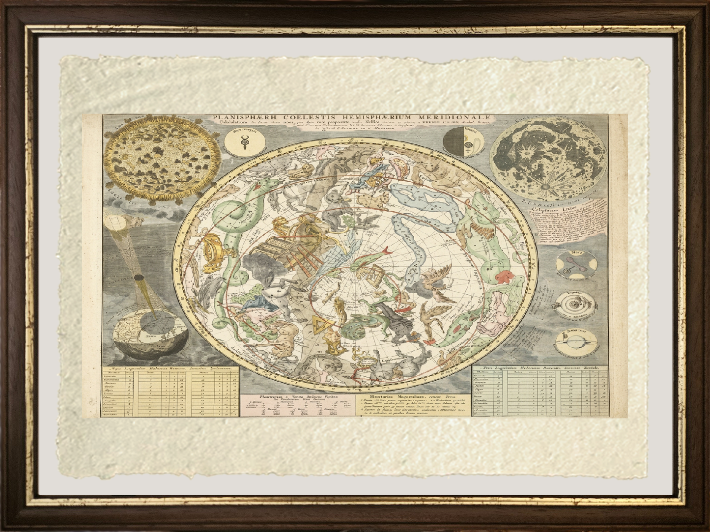 Star Chart of the Southern Sky - Carel Allard
