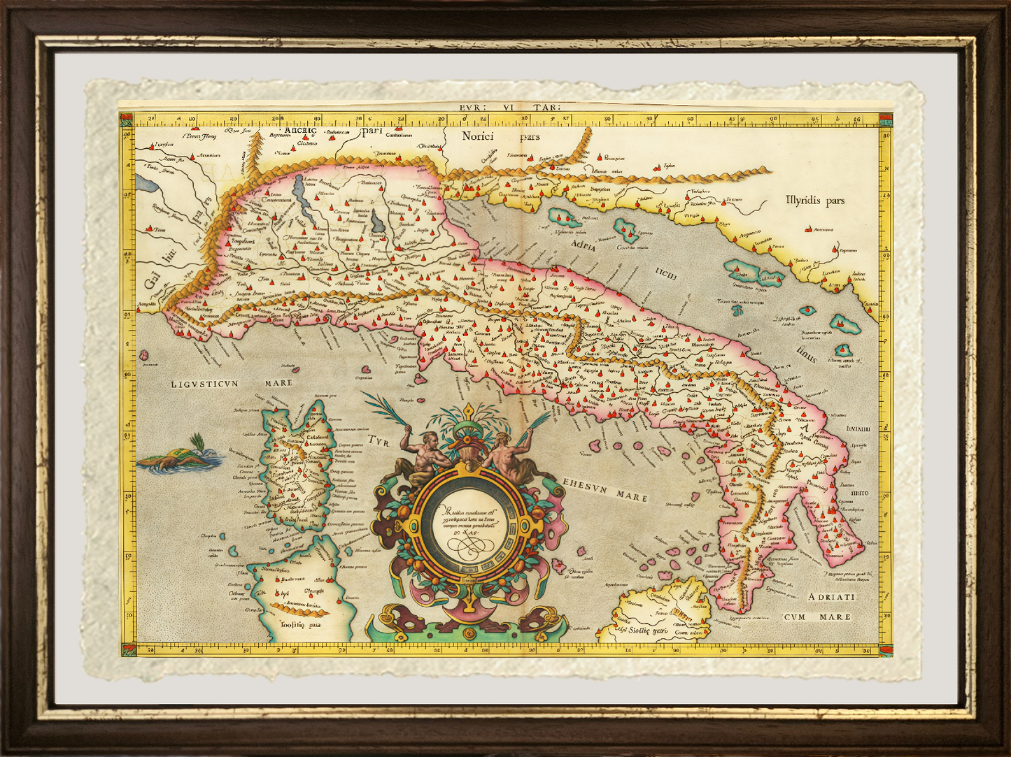 Gerard Mercator's Ptolemaic Map of Italy