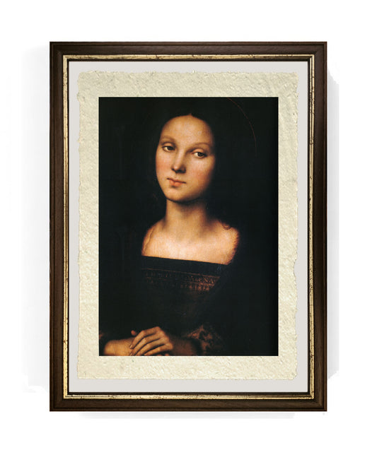 Maria Maddalena - Perugino - Pietro Vannucci su pregiata carta Amalfi