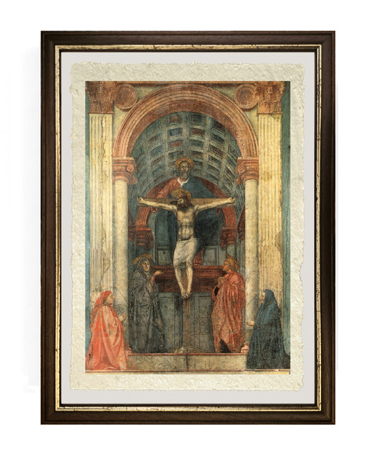 La Santissima Trinità, con la Vergine Maria, San Giovanni e i donatori - Masaccio
