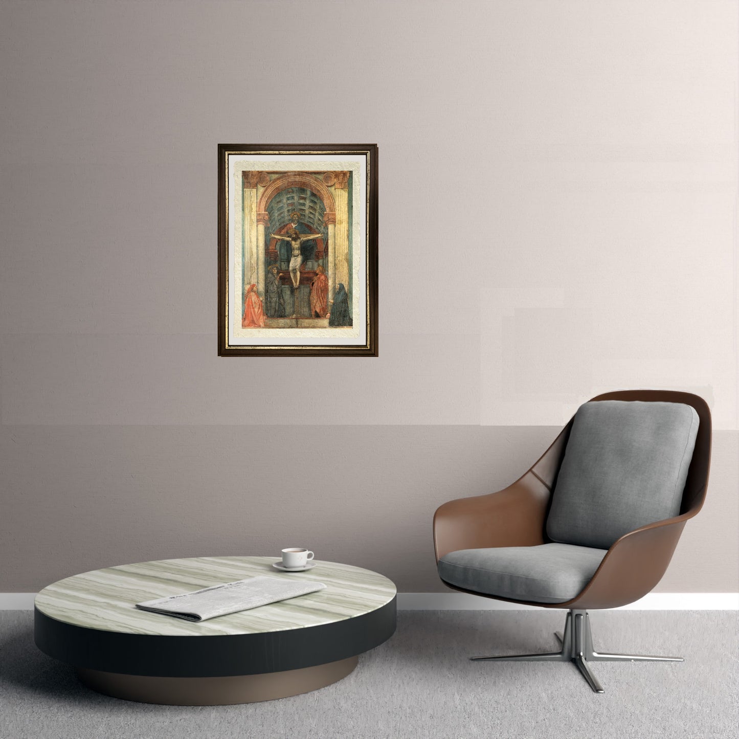 La Santissima Trinità, con la Vergine Maria, San Giovanni e i donatori - Masaccio