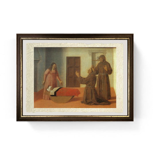 Miracolo di sant'Antonio da Padova - Piero della Francesca su carta Amalfi