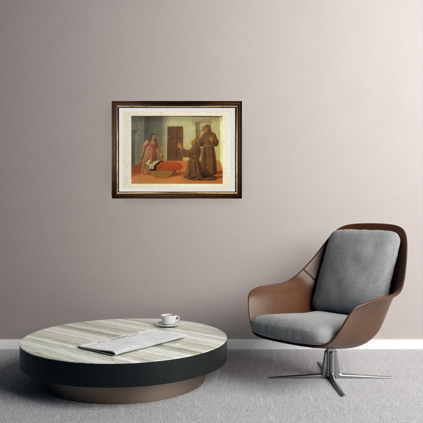 Miracolo di sant'Antonio da Padova - Piero della Francesca su carta Amalfi