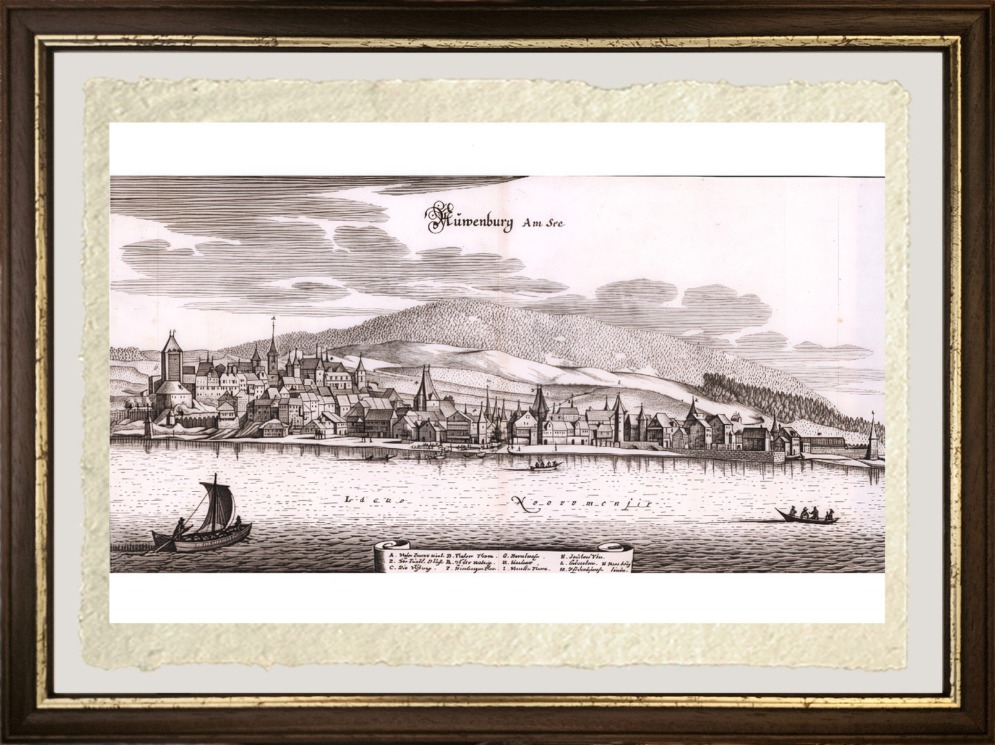 Norimberga sul lago di Matthaeus Merian
