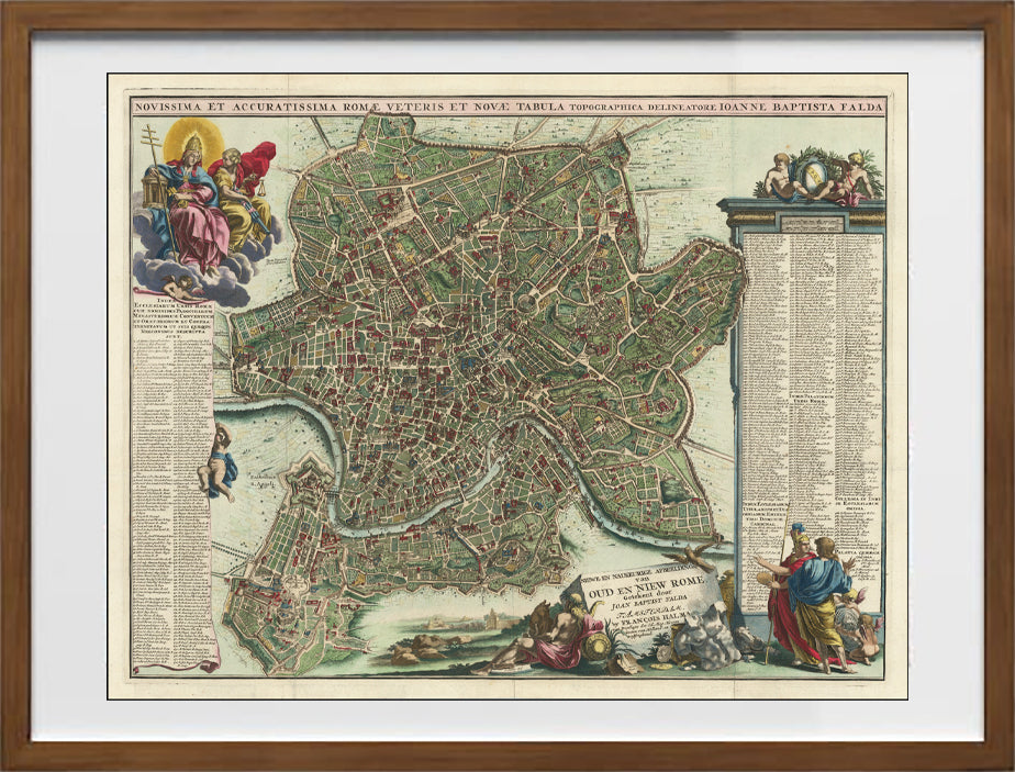 Novissima et Accuratissima Romae Veteris et Novae Tabula Topographica