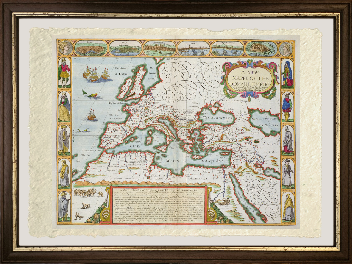 New Map of the Roman Empire - John Speed