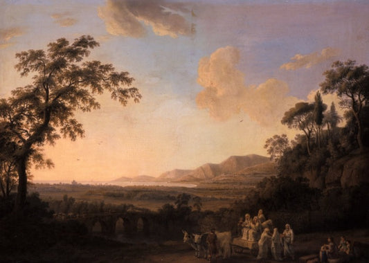 Paesaggio idilliaco al crepuscolo, 1782 - Jakob-Philipp Hackert