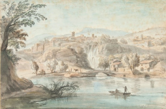 Paesaggio a Tivoli - Gaspare Vanvitelli - Gaspar van Wittel