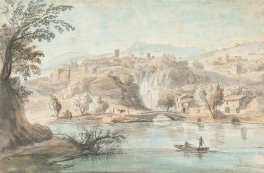 Paesaggio a Tivoli, 1701-10 - Gaspare Vanvitelli - Gaspar van Wittel