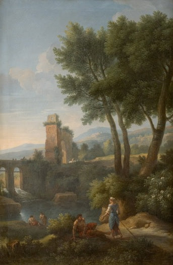 Paesaggio al ponte - Jan Frans van Bloemen