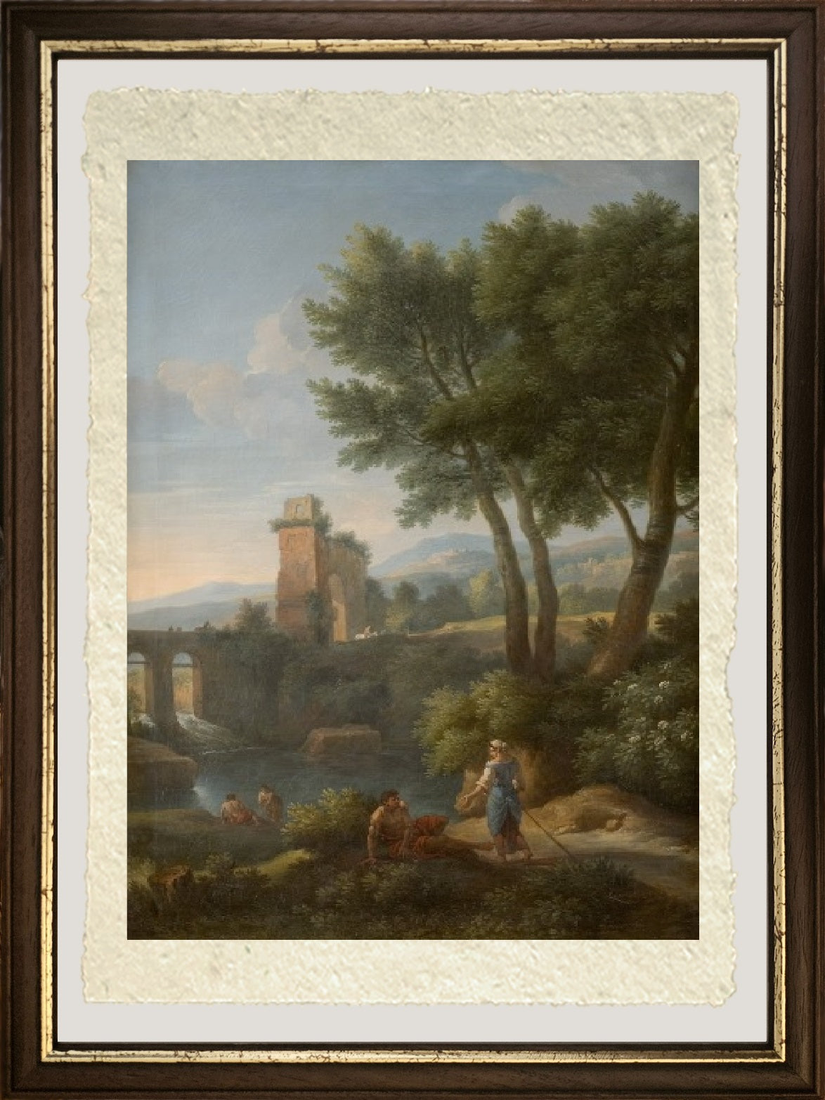 Paesaggio al ponte - Jan Frans van Bloemen