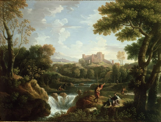 Paesaggio arcadico con pastori - Jan Frans van Bloemen