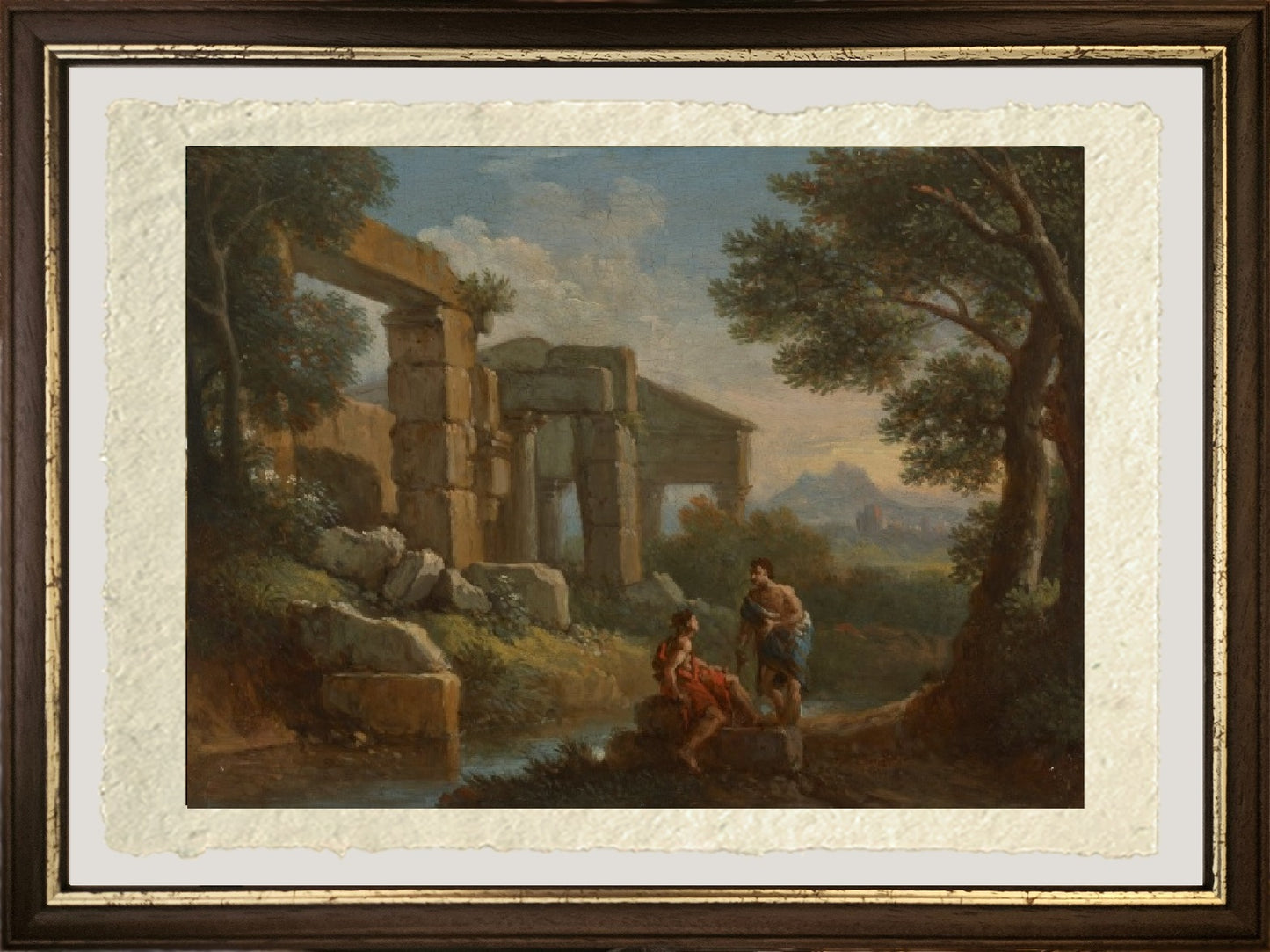 Paesaggio classico con due figure - Jan Frans van Bloemen