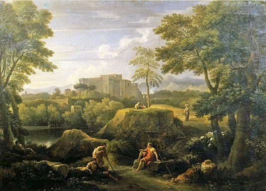 Paesaggio con figure - Jan Frans van Bloemen